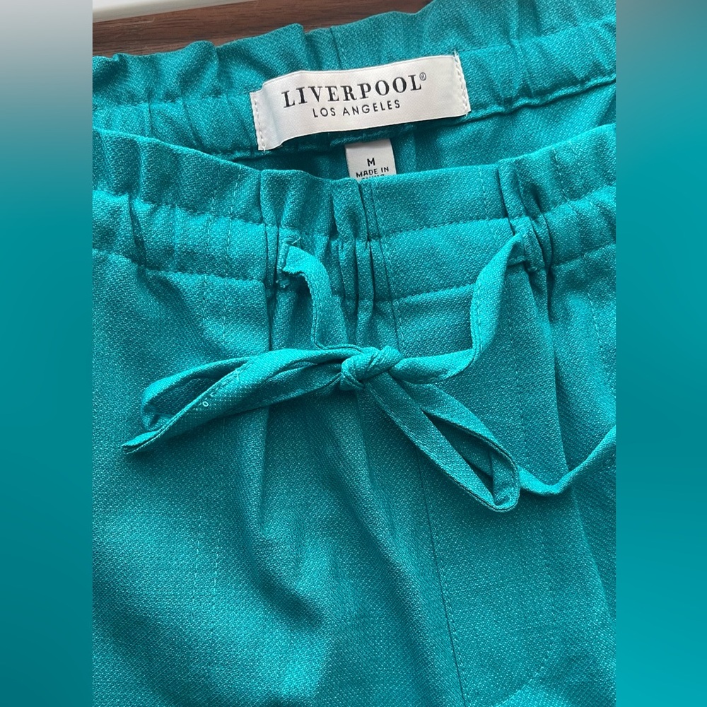 Liverpool Women's Teal Shorts- “Lake Blue” Comfy dressy/casual Shorts, size Med - Picture 16 of 16